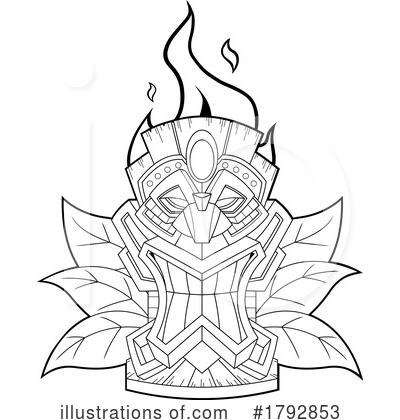 Tiki Clipart #1792853 by Hit Toon