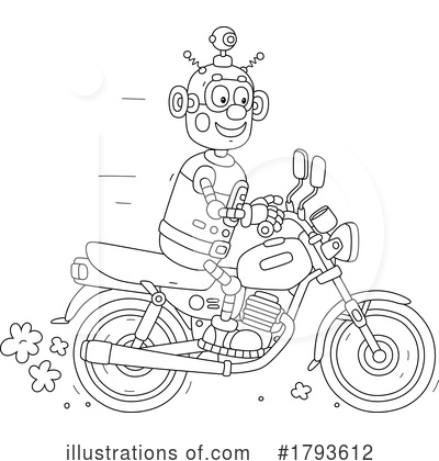 Motorcycle Clipart #1793612 by Alex Bannykh