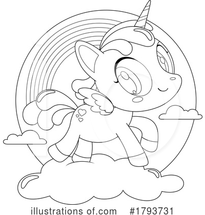 Unicorn Clipart #1793731 by Hit Toon
