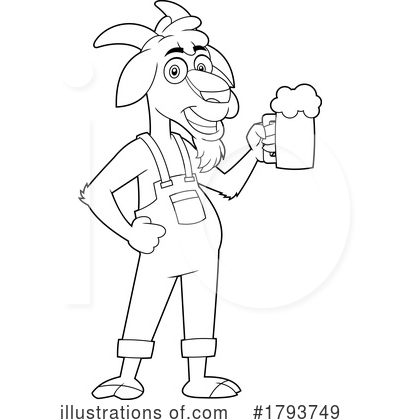 Goat Clipart #1793749 by Hit Toon
