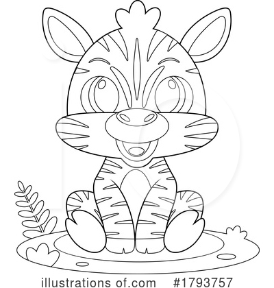 Zebra Clipart #1793757 by Hit Toon