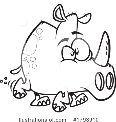 Rhino Clipart #1793910 by toonaday