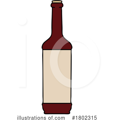Wine Bottle Clipart #1802315 by lineartestpilot