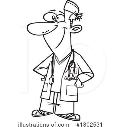 Veterinarian Clipart #1802531 by toonaday
