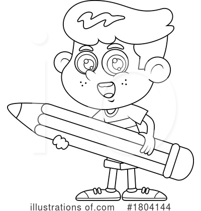 Pencil Clipart #1804144 by Hit Toon