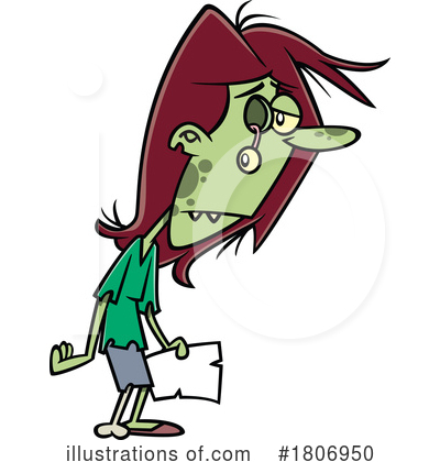 Zombie Clipart #1806950 by toonaday