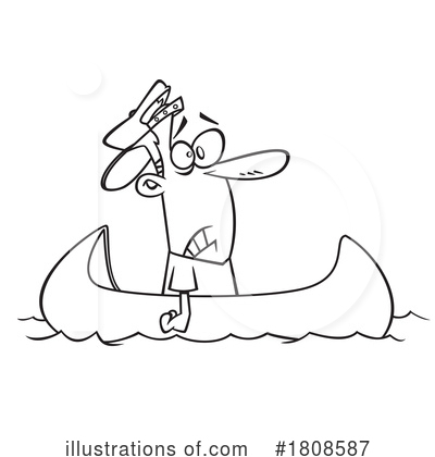 Canoe Clipart #1808587 by toonaday