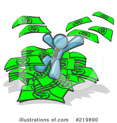 Royalty-Free (RF) Cash Clipart Illustration by Leo Blanchette - Stock Sample #219890