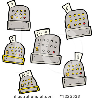 Royalty-Free (RF) Cash Register Clipart Illustration by lineartestpilot - Stock Sample #1225638