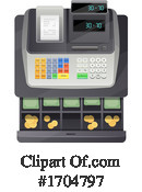 Cash Register Clipart #1704797 by Vector Tradition SM