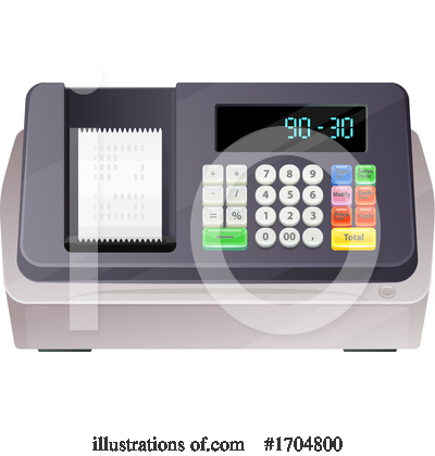 Cash Register Clipart #1704800 by Vector Tradition SM