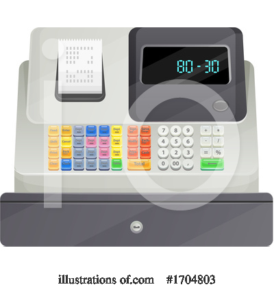 Cash Register Clipart #1704803 by Vector Tradition SM