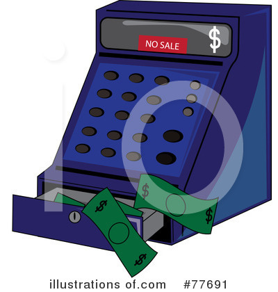 Royalty-Free (RF) Cash Register Clipart Illustration by Pams Clipart - Stock Sample #77691