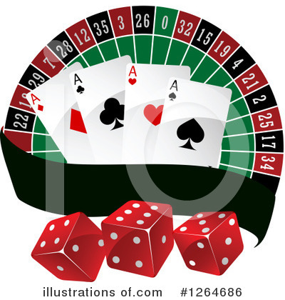 Royalty-Free (RF) Casino Clipart Illustration by Vector Tradition SM - Stock Sample #1264686