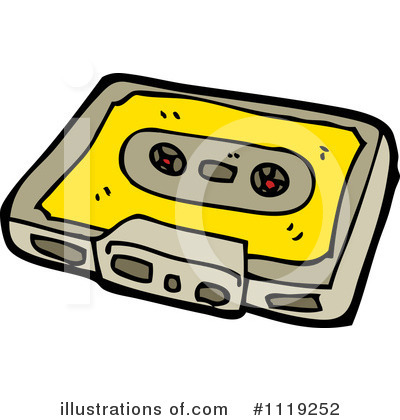 Royalty-Free (RF) Cassette Clipart Illustration by lineartestpilot - Stock Sample #1119252