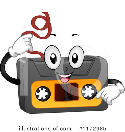 Royalty-Free (RF) Cassette Clipart Illustration by BNP Design Studio - Stock Sample #1172985