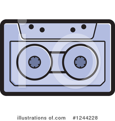 Royalty-Free (RF) Cassette Clipart Illustration by Lal Perera - Stock Sample #1244228