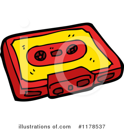 Royalty-Free (RF) Cassette Tape Clipart Illustration by lineartestpilot - Stock Sample #1178537