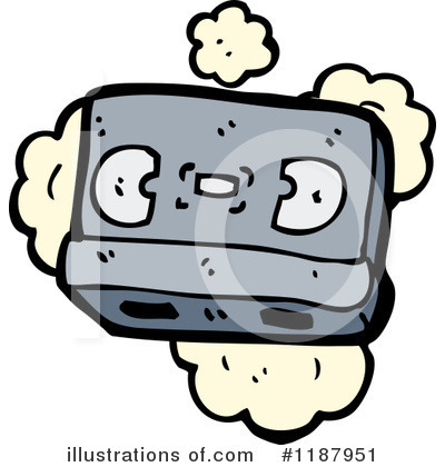 Royalty-Free (RF) Cassette Tape Clipart Illustration by lineartestpilot - Stock Sample #1187951