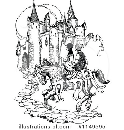 Royalty-Free (RF) Castle Clipart Illustration by Prawny Vintage - Stock Sample #1149595