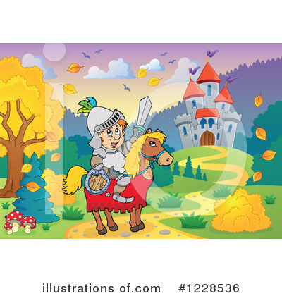 Royalty-Free (RF) Castle Clipart Illustration by visekart - Stock Sample #1228536