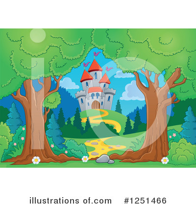 Royalty-Free (RF) Castle Clipart Illustration by visekart - Stock Sample #1251466