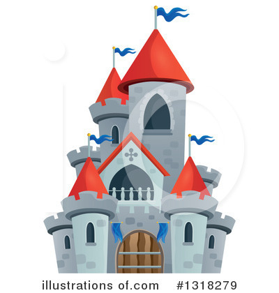 Royalty-Free (RF) Castle Clipart Illustration by visekart - Stock Sample #1318279