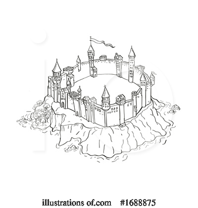 Royalty-Free (RF) Castle Clipart Illustration by patrimonio - Stock Sample #1688875