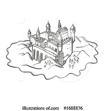 Royalty-Free (RF) Castle Clipart Illustration by patrimonio - Stock Sample #1688876