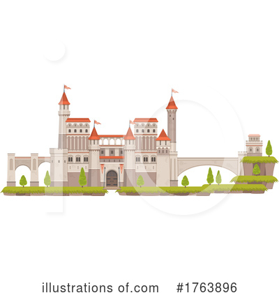 Royalty-Free (RF) Castle Clipart Illustration by Vector Tradition SM - Stock Sample #1763896