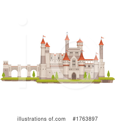 Royalty-Free (RF) Castle Clipart Illustration by Vector Tradition SM - Stock Sample #1763897