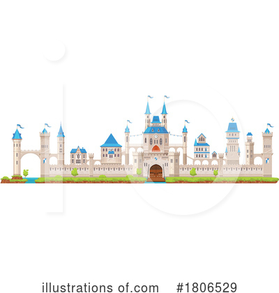 Royalty-Free (RF) Castle Clipart Illustration by Vector Tradition SM - Stock Sample #1806529
