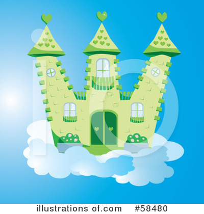 Royalty-Free (RF) Castle Clipart Illustration by MilsiArt - Stock Sample #58480