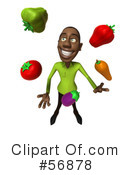 Casual Black Man Character Clipart #56878 by Julos