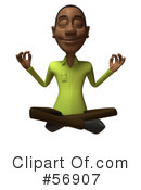 Casual Black Man Character Clipart #56907 by Julos