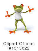 Casual Green Frog Clipart #1313622 by Julos