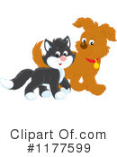 Cat And Dog Clipart #1177599 by Alex Bannykh