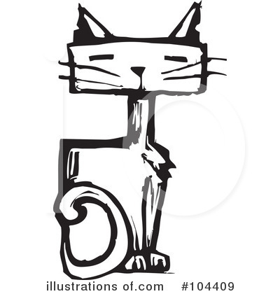 Royalty-Free (RF) Cat Clipart Illustration by xunantunich - Stock Sample #104409