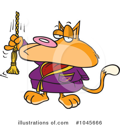 Royalty-Free (RF) Cat Clipart Illustration by toonaday - Stock Sample #1045666