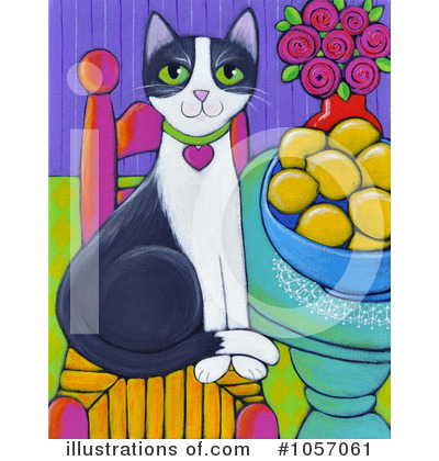 Royalty-Free (RF) Cat Clipart Illustration by Maria Bell - Stock Sample #1057061