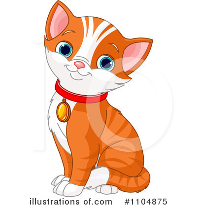 Royalty-Free (RF) Cat Clipart Illustration by Pushkin - Stock Sample #1104875