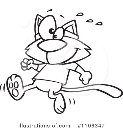 Royalty-Free (RF) Cat Clipart Illustration by toonaday - Stock Sample #1106347