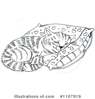 Royalty-Free (RF) Cat Clipart Illustration by LoopyLand - Stock Sample #1107919