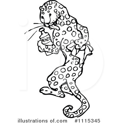 Leopard Clipart #1115345 by Prawny Vintage