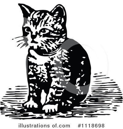 Kitten Clipart #1118698 by Prawny Vintage