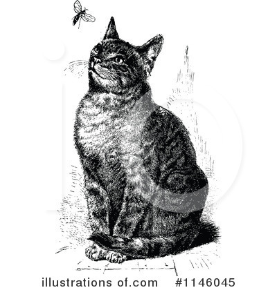 Cats Clipart #1146045 by Prawny Vintage