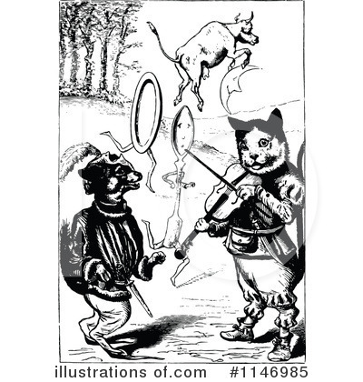 Royalty-Free (RF) Cat Clipart Illustration by Prawny Vintage - Stock Sample #1146985