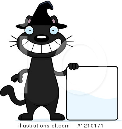 Witch Cat Clipart #1210171 by Cory Thoman
