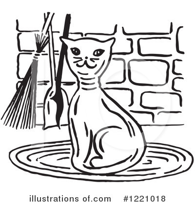 Royalty-Free (RF) Cat Clipart Illustration by Picsburg - Stock Sample #1221018