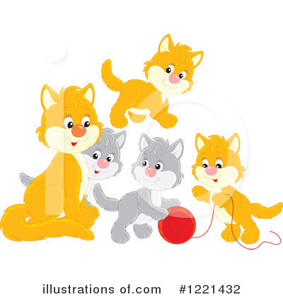 Royalty-Free (RF) Cat Clipart Illustration by Alex Bannykh - Stock Sample #1221432